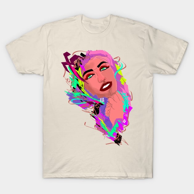 Abstract Portrait T-Shirt by jen28